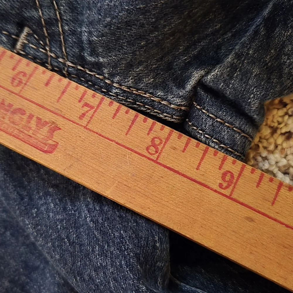 Levis 524 Too Superlow Jeans Size 11 Metal Pocket Trim Squares - Picture 6 of 6